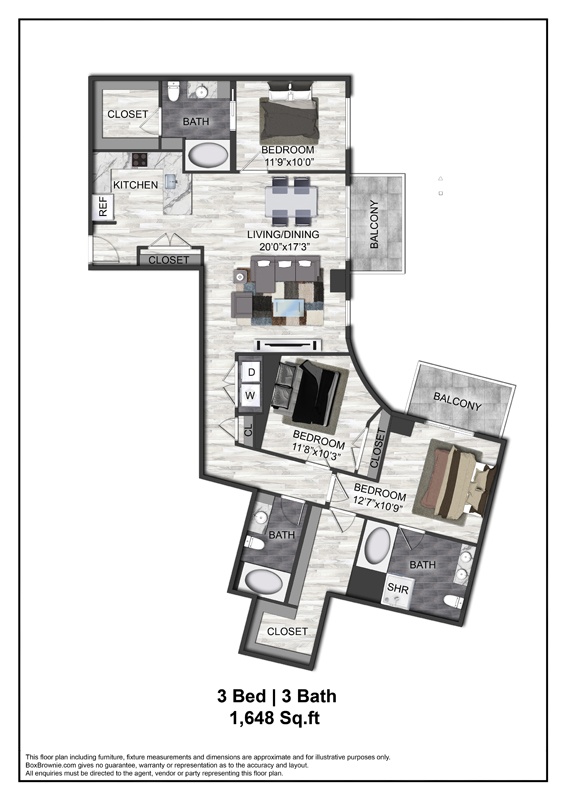 Floor plan layout diagram for C4